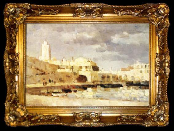 framed  Albert Lebourg The Port of Algiers, ta009-2
